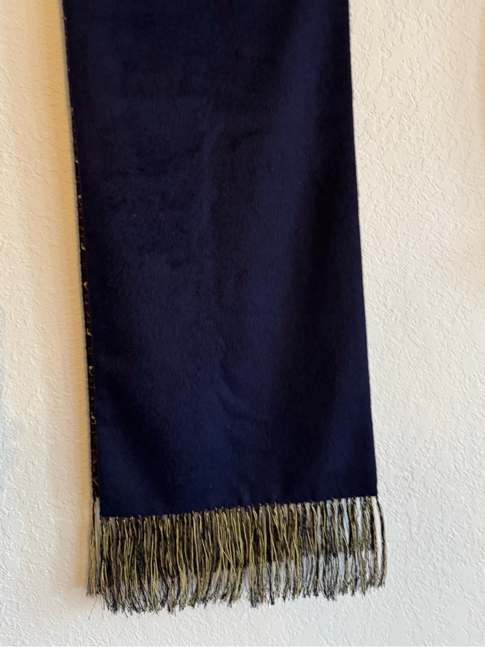 Vintage Dunhill Reversible Cashmere Silk Scarf - Picture 12 of 16